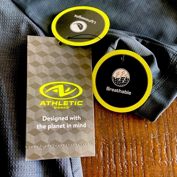 Athletic Works, DRIWorks, Men's Jacquard Pocket Tee with Short Sleeves XXL NWT - Picture 5 of 5